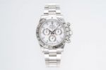 K Factory 2024 New Rolex Cosmograph Daytona 40MM CAL.4130 Watch - White Dial 904L Stainless Steel